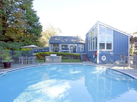 Pool View at Skyline Heights Apartments, Daly City, CA