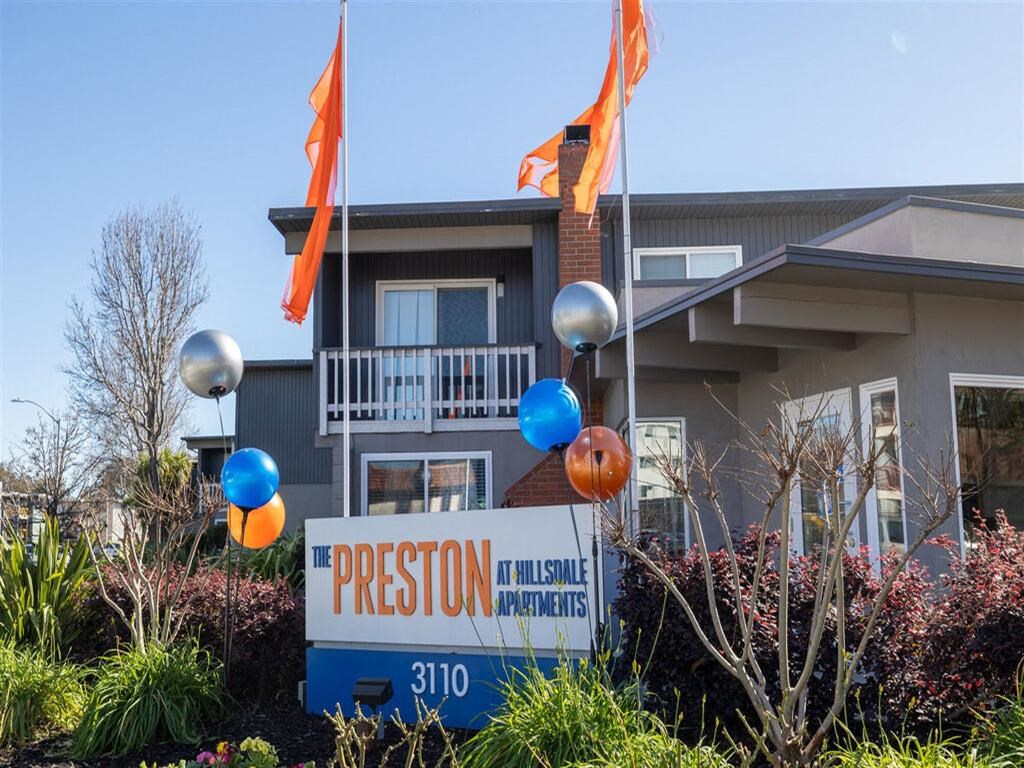 Property Signage at The Preston at Hillsdale, San Mateo, CA