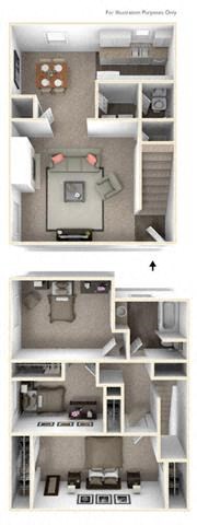 1 Bed 1.5 bath Townhome at The Preston at Hillsdale, San Mateo, California