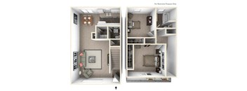 1 Bed 1.5 bath Townhome at The Preston at Hillsdale, San Mateo