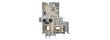 Floor Plan at The Flats on Addison, Sherman Oaks, CA 91423