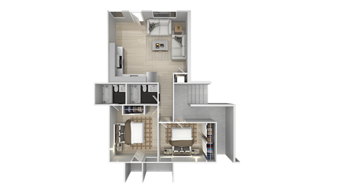 Floor Plan at The Flats on Addison, Sherman Oaks, CA 91423