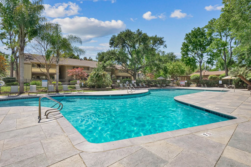 a swimming pool at Summerwood Apartments, Santa Clara, CA