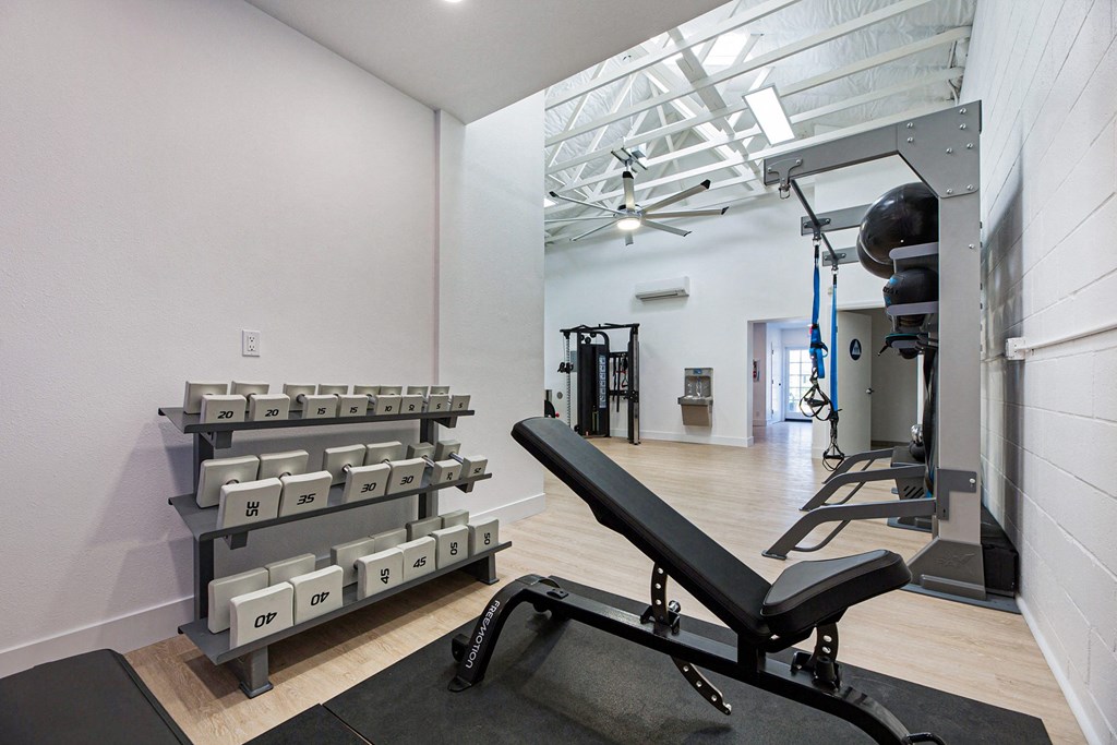 Free Weights at The Resort at Encinitas Luxury Apartment Homes, California