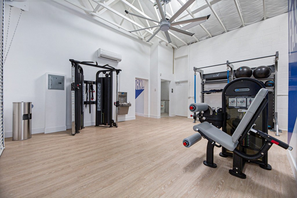 Modern Fitness Center at The Resort at Encinitas Luxury Apartment Homes, Encinitas, CA