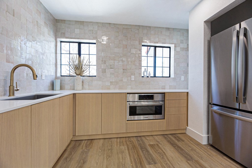 Kitchen With Appliances at The Resort at Encinitas Luxury Apartment Homes, California, 92024