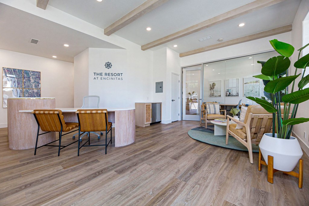 Leasing Office at The Resort at Encinitas Luxury Apartment Homes, Encinitas, CA