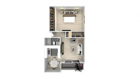 2 bedroom 2 bathroom floor plan  the metro apartment residences at Danville Park, Danville, CA