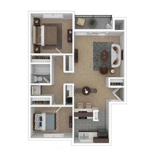 a1 floor plan  1 bedroom  1199 square feet at Diablo Vista, California