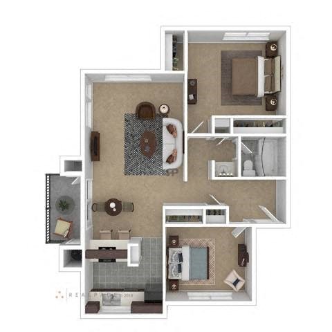 a floor plan of a house with a bedroom and a bathroom at Diablo Vista, Livermore, California