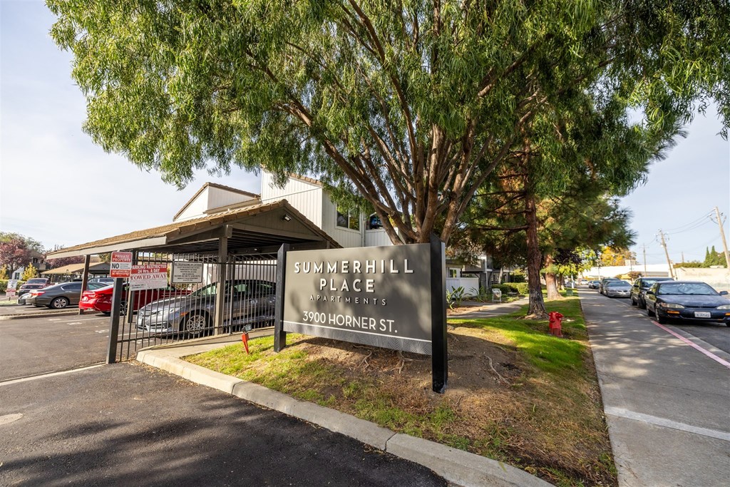Property Signage at Summerhill Place Apartments, California, 94587
