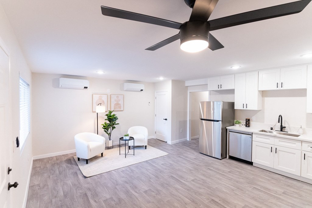 living room at The Flats on Addison, Sherman Oaks, CA 91423
