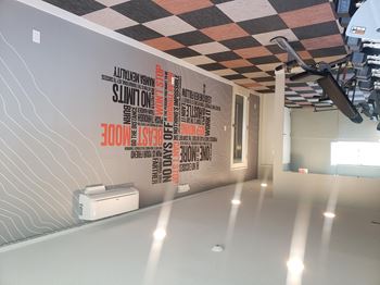 a gym at citra apartments with gym equipment