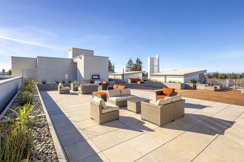 Rooftop Patio at 888 Fourth Street Apartments, LLC, Santa Rosa, 95404