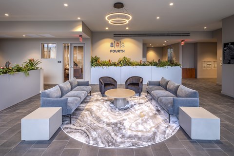 Reception And Lobby at 888 Fourth Street Apartments, LLC, Santa Rosa, 95404