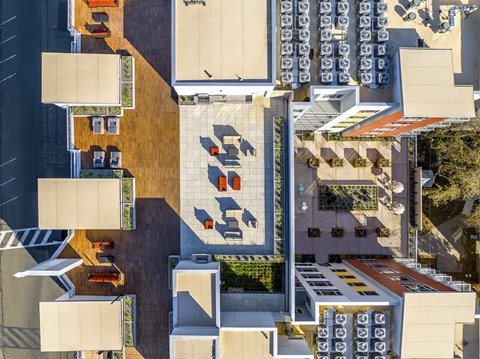 Aerial View at 888 Fourth Street Apartments, LLC, Santa Rosa, 95404