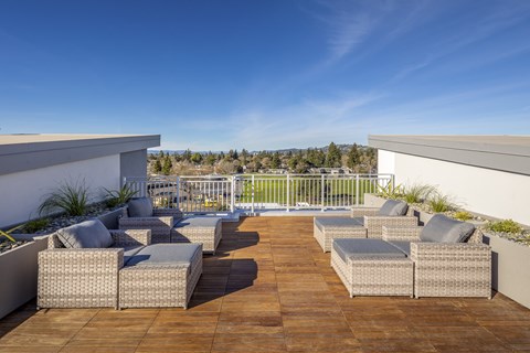 Terrace Patio at 888 Fourth Street Apartments, LLC, California, 95404