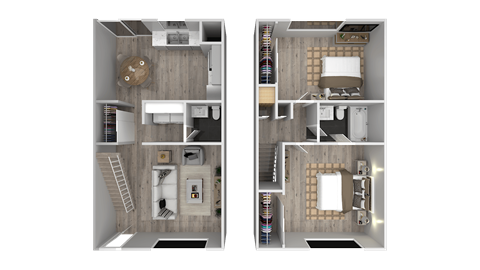 a floor plan of a house with a bedroom and a bathroom at Ocean Villas, Oxnard, CA 93033