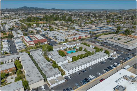 a aerial view of the cityat The Arches Apartments, LLC, California