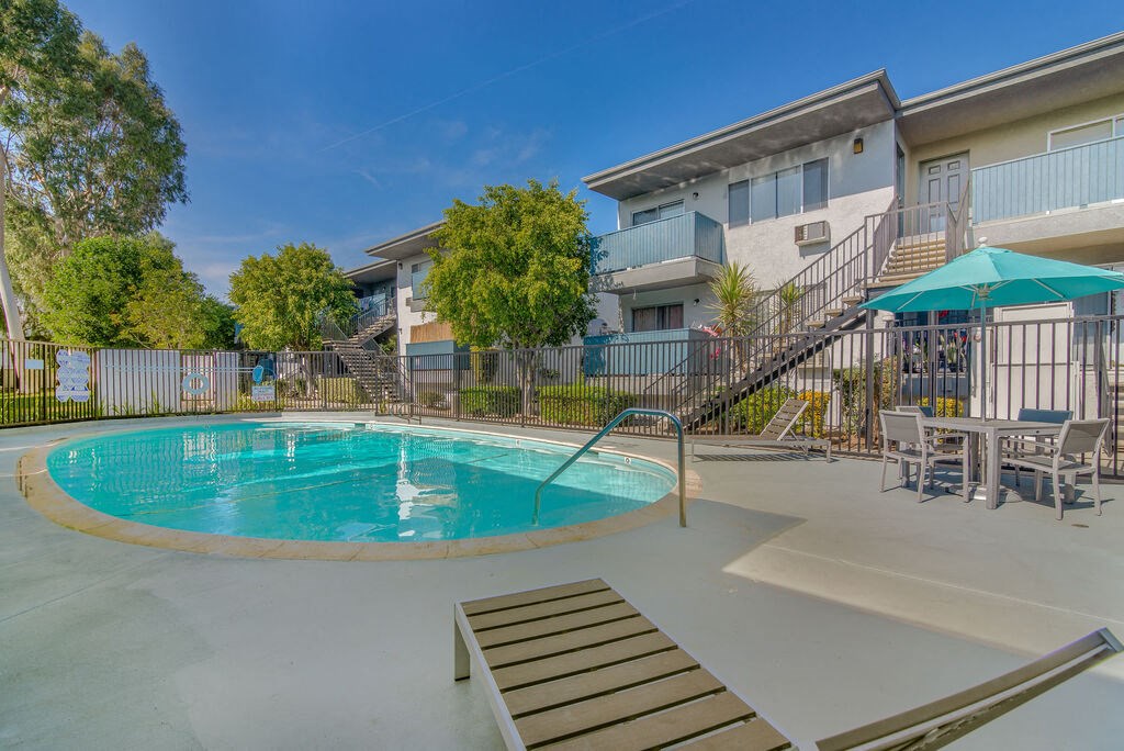the swimming pool at our apartmentsat BLVD Apartments LLC, California, 91356