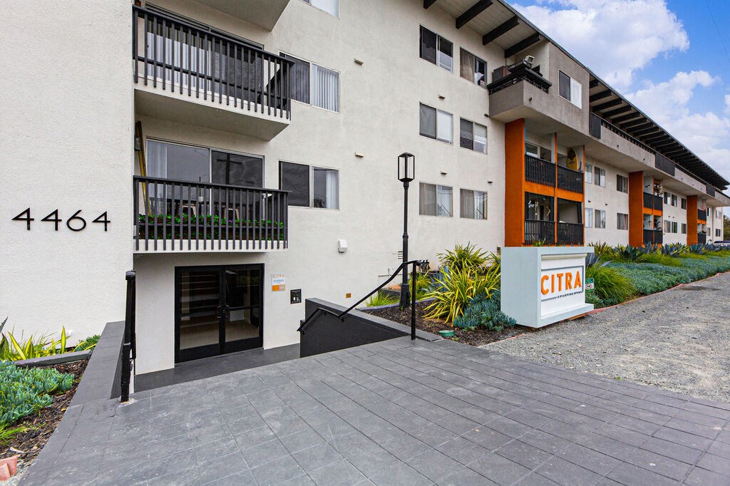 the building in which the apartment is located at Citra Apartments LLC, San Diego, 92107