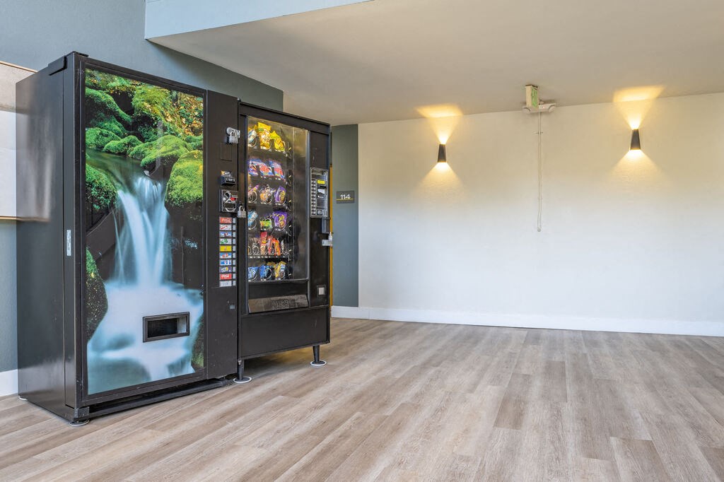 a vending machine in the center of a room at The Hills Apartments at Thousand Oaks, Thousand Oaks, 91360