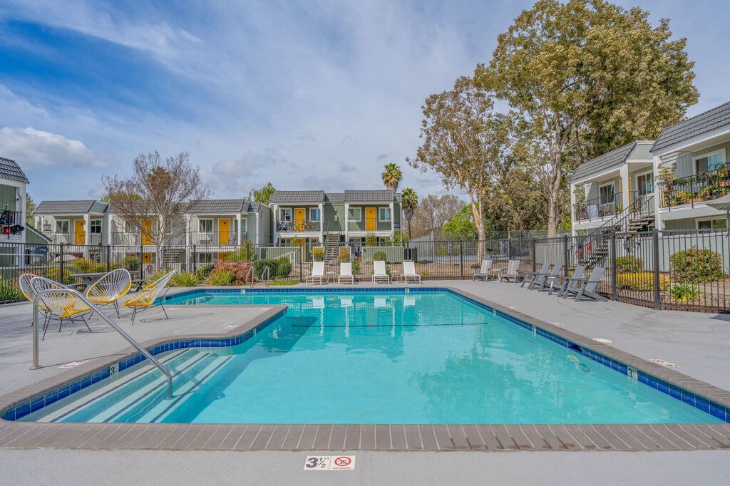 the swimming pool at our apartments at Napa Green Apartments LLC, Napa, 94559