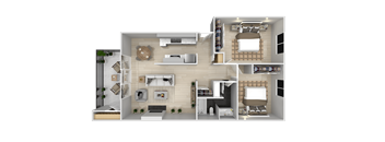2 bed 1 bathroom at Summerwood Apartment , Santa Clara
