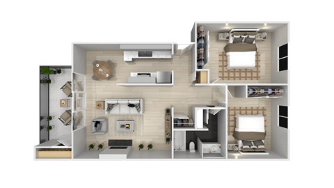 2 bed 1 bathroom at Summerwood Apartment , Santa Clara