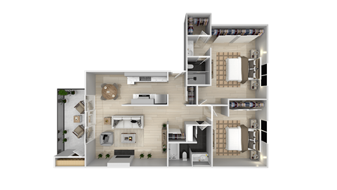 2 bedroom 2 bathroom at Summerwood Apartment , California