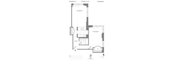 1bd 1bth Floor Plan at MARC Apartments, New York, NY, 10019