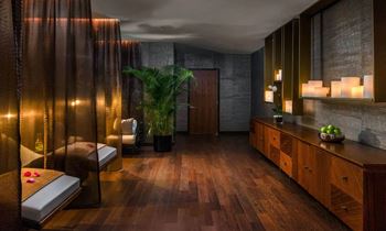 a treatment room at the spa at four seasons hotel at SKY Apartments, New York