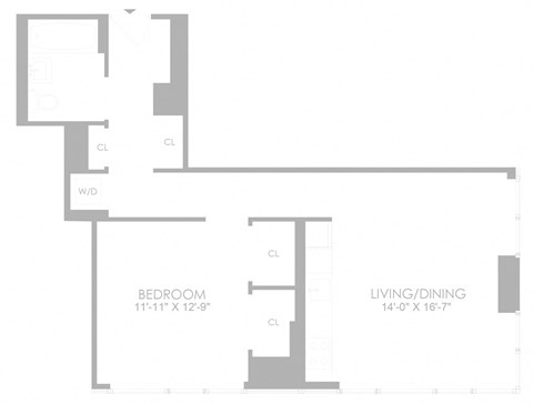 1 bed 1 bath A at SKY Apartments, New York, 10036