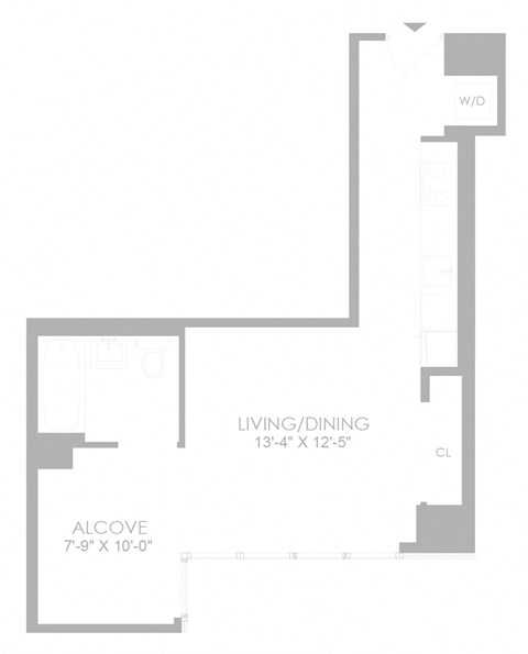 Studio 1 bath at SKY Apartments, New York