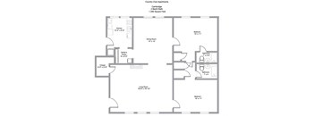 a floor plan of a unit with a bedroom and a living room