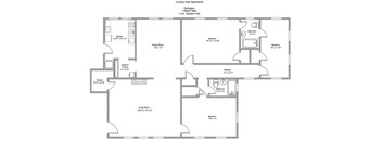 the floor plan shows the layout of the house