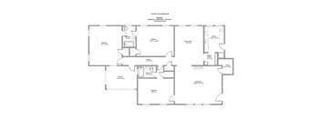 a floor plan of a living room and a dining room