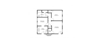 a floor plan of a 1 bedroom floor plan