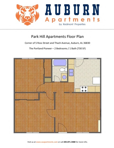 floor plan of a 1 bedroom apartment