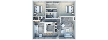 A floor plan of a Vaison apartment in France.