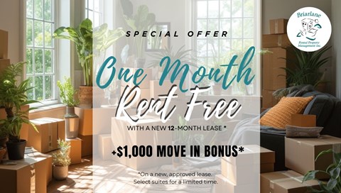 A promotional image for a special offer on a lease with a bonus.