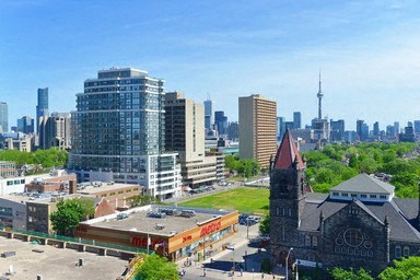 View facing CN Tower from 10 Walmer balcony