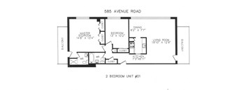 Two Bedroom, Two Balconies