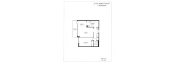 1 bedroom, 1 bathroom, balcony, Front Side