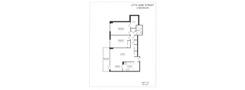 2 bedroom, 1 bathroom, ground floor, balcony, Front Side