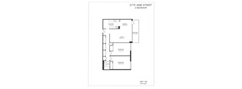 2 bedroom, 1 bathroom, ground floor, balcony, Back Side