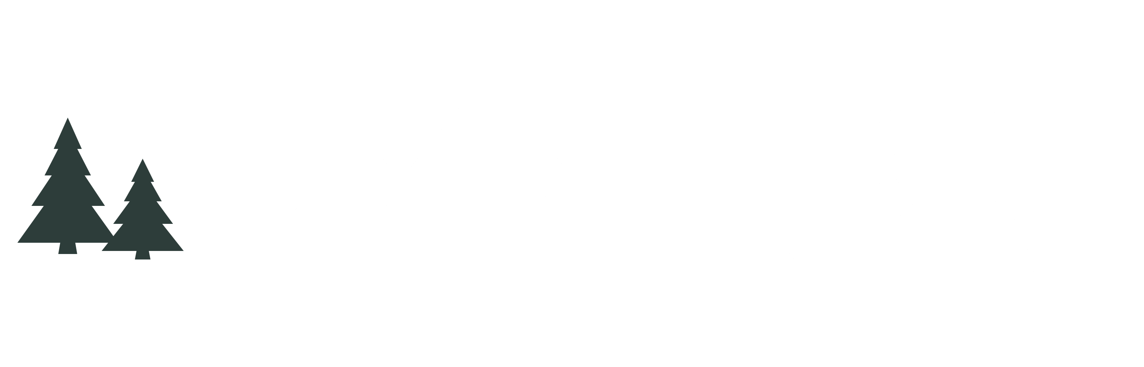 the logo for 555 park fairfield in white on a black background