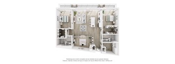 a 3 bedroom floor plan of a 2100 sq ft