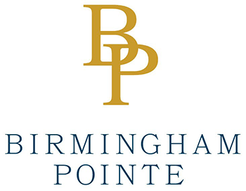 The image is a logo of Birmingham Pointe.