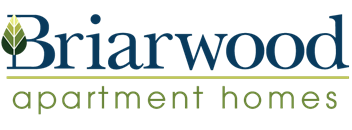 The image is of a logo for Briarwood Apartment Homes.